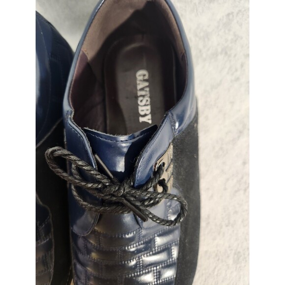 Gatsby Men\'s Oxford Derby Orthopedic Leather Shoes Size 10 Blue main image 4